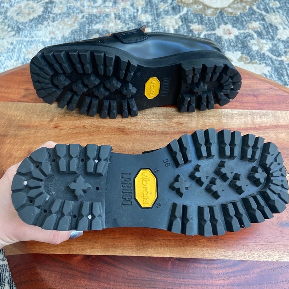 Labucq Black Leather Loafers - Picture 3 of 3